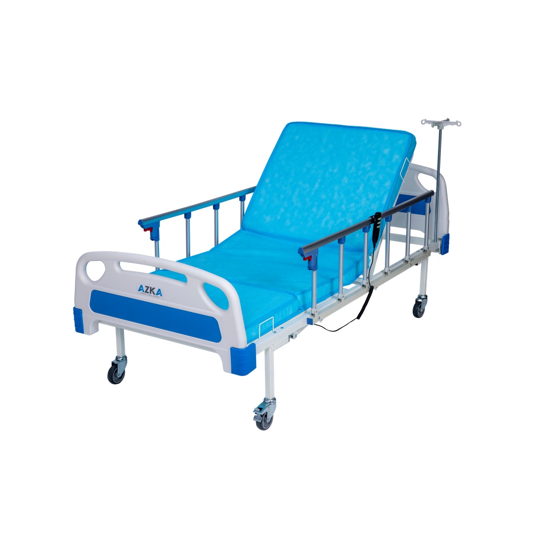 Libor AZKA DE03 Dual Motorlu Alümi̇nyum Korkuluklu Ekonomi̇k Hasta Karyolası